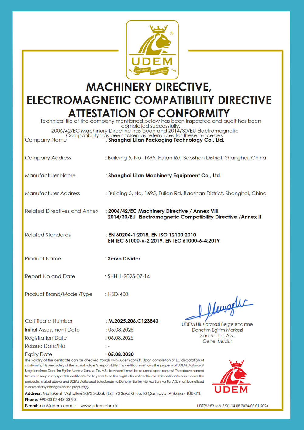Servo Divider HSD-400 C123843 MD+EMC